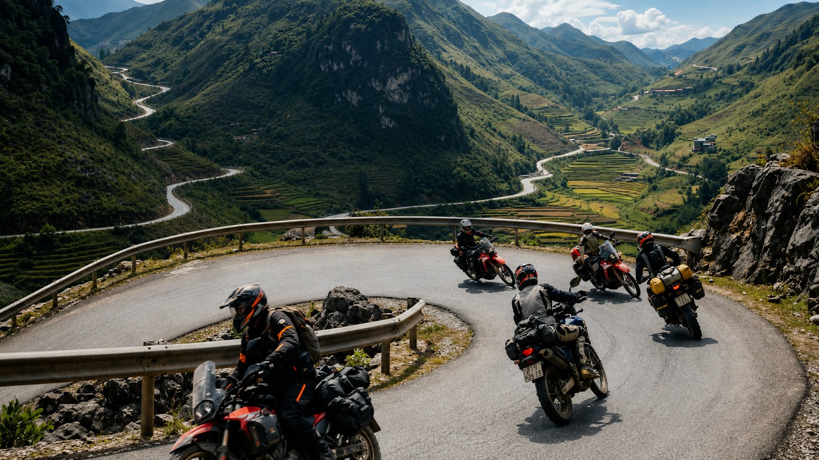 Dramatic hairpin road